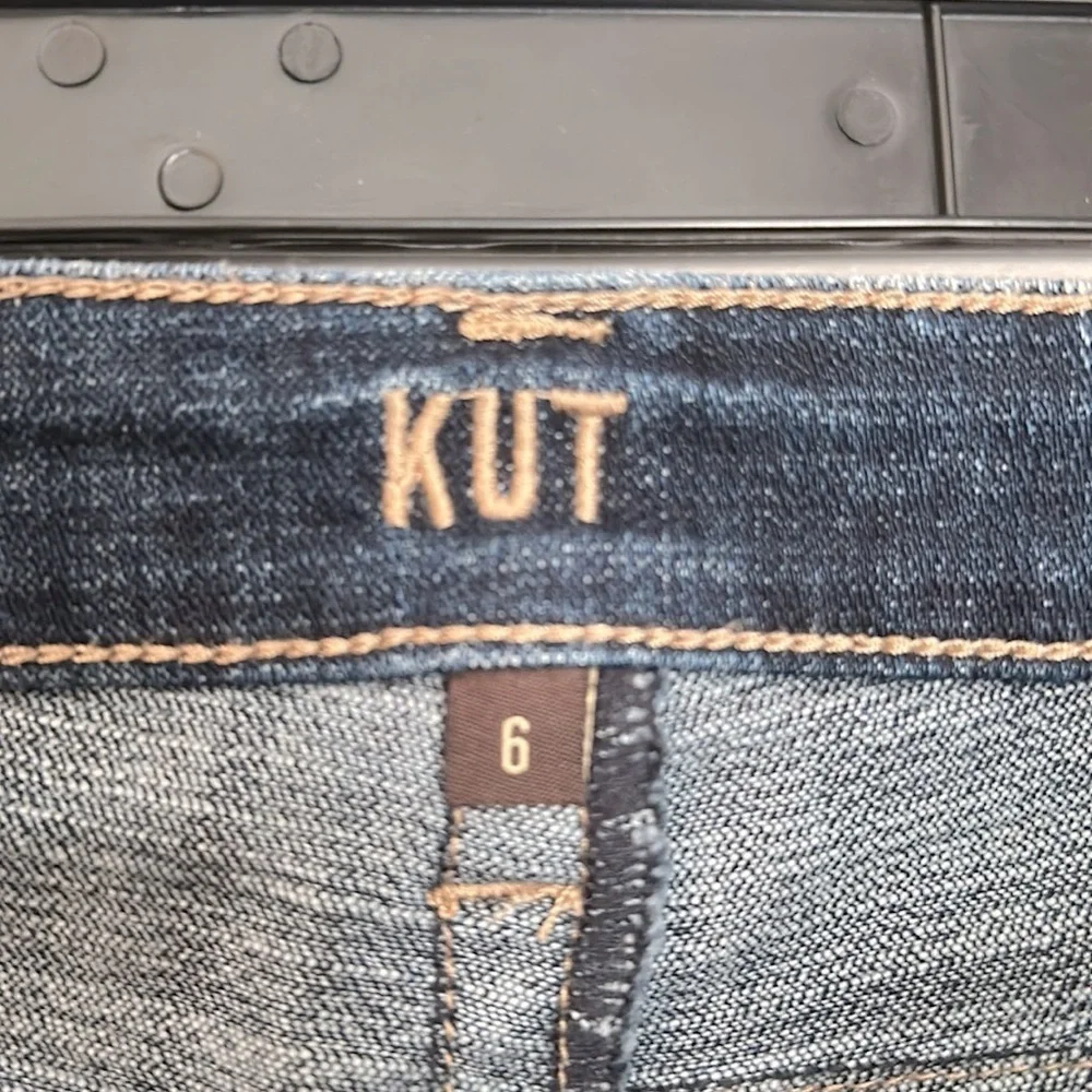 KUT from the Kloth Dark Wash Straight Leg Jeans